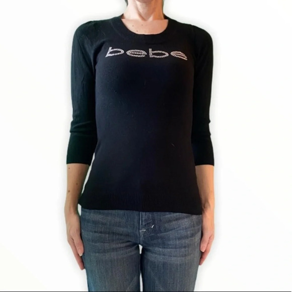 Bebe Rhinestone‎ Sweater​ - Picture 3 of 12